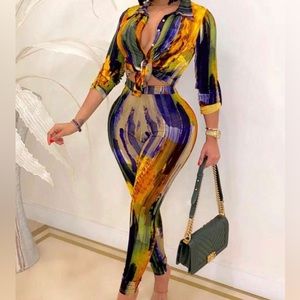 BRAND NEW!! 2 Piece Multi Color XL